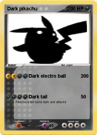 Pokemon Dark pikachu