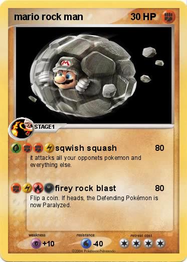 Pokemon mario rock man