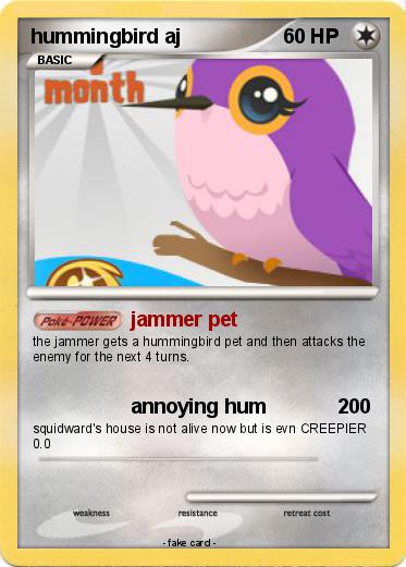 Pokemon hummingbird aj