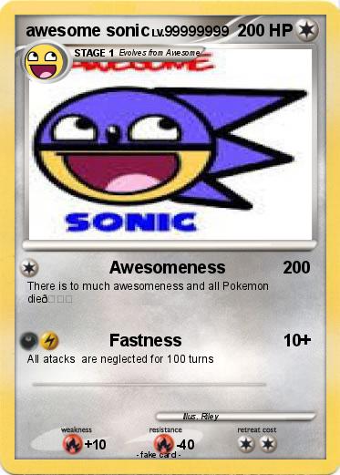Pokemon awesome sonic