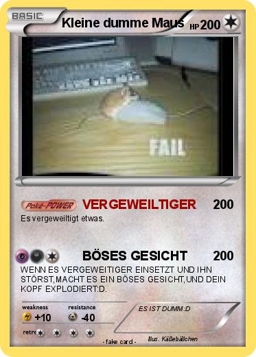 Pokemon Kleine dumme Maus
