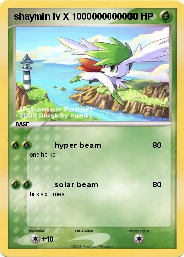 Pokemon shaymin lv X 1000000000000
