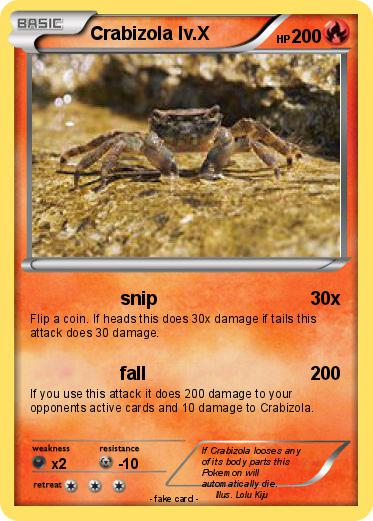 Pokemon Crabizola lv.X