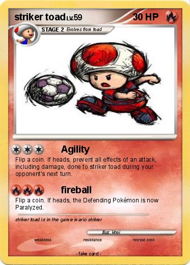 Pokemon striker toad