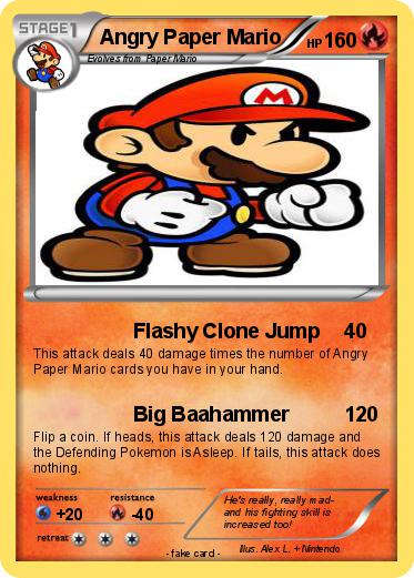 Pokemon Angry Paper Mario