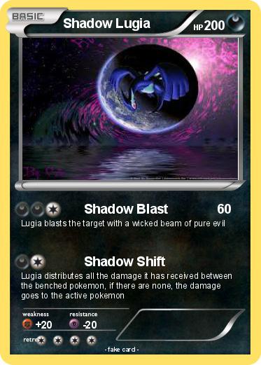 Pokemon Shadow Lugia