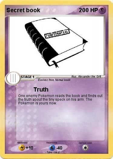 Pokemon Secret book