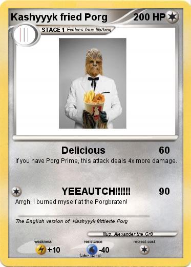 Pokemon Kashyyyk fried Porg