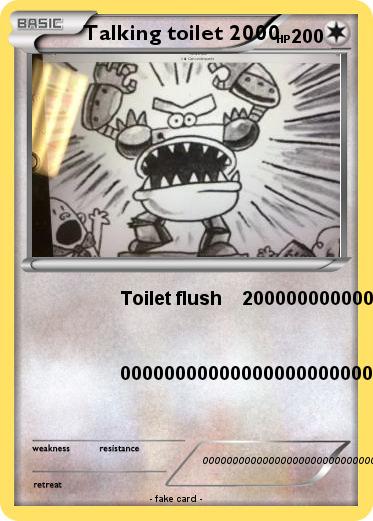Pokemon Talking toilet 2000