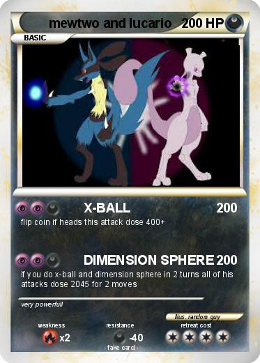 Pokemon mewtwo and lucario