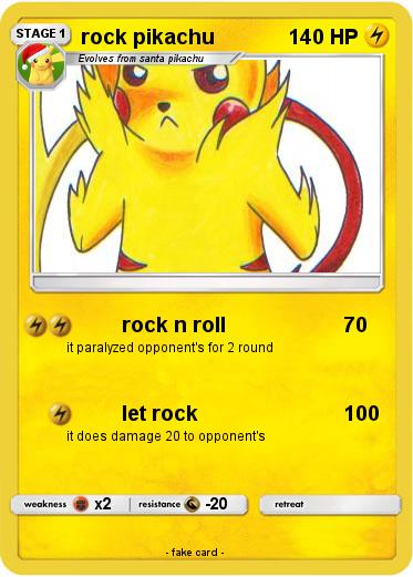 Pokemon rock pikachu