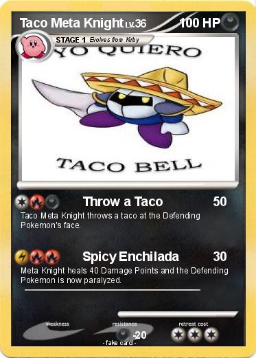 Pokemon Taco Meta Knight