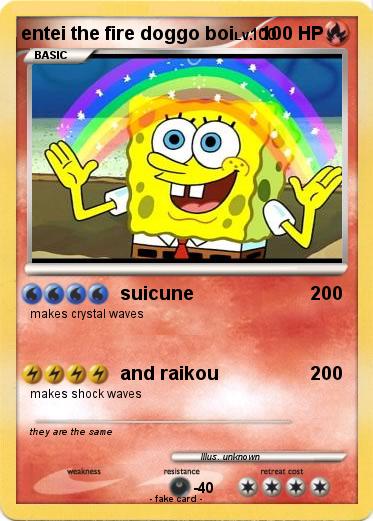 Pokemon entei the fire doggo boi