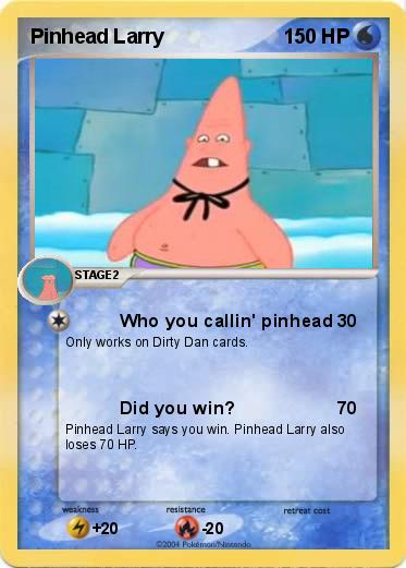 Pokemon Pinhead Larry
