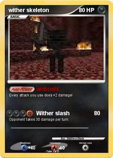 Pokemon wither skeleton