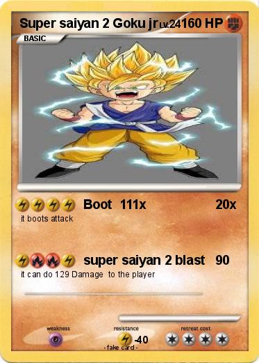 Pokemon Super saiyan 2 Goku jr
