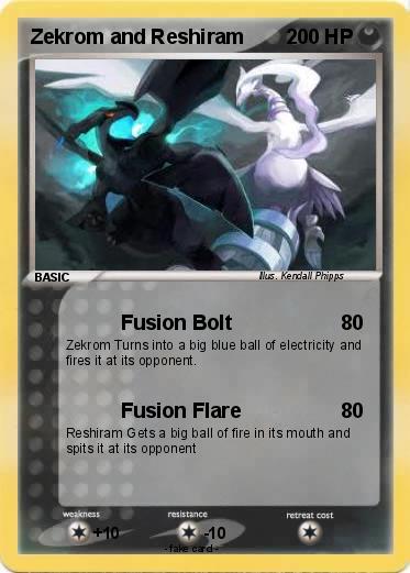 Pokemon Zekrom and Reshiram
