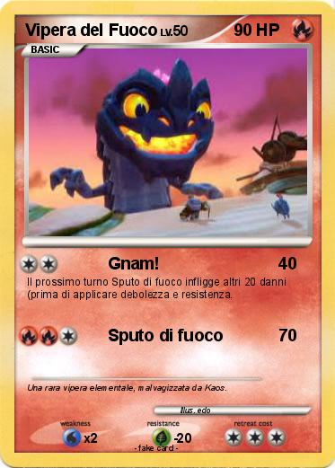 Pokemon Vipera del Fuoco
