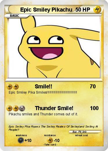 Pokemon Epic Smiley Pikachu