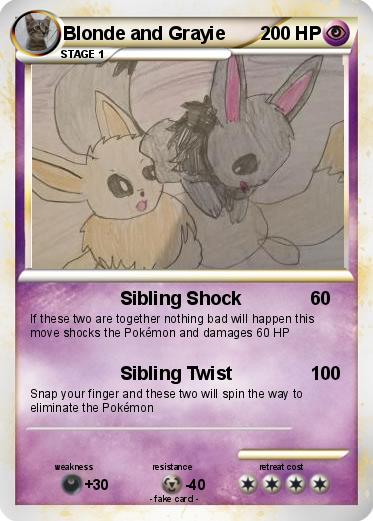 Pokemon Blonde and Grayie