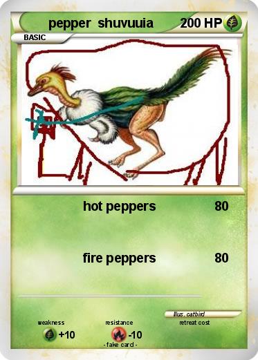 Pokemon pepper  shuvuuia