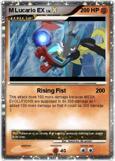 Pokemon M Lucario EX Pokemon M Lucario EX