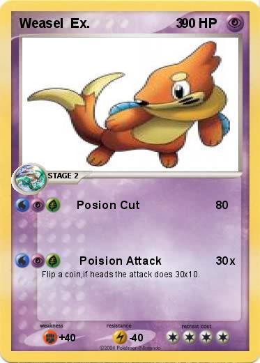 Pokemon Weasel  Ex.                        3