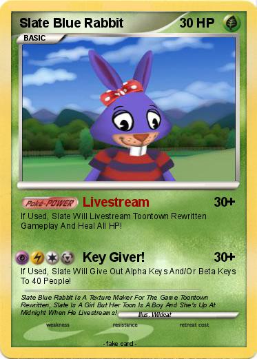 Pokemon Slate Blue Rabbit