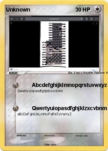Pokemon Unknown