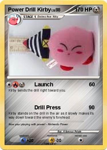 Pokemon Power Drill Kirby