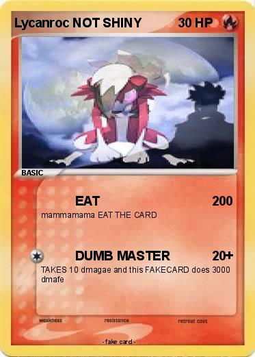 Pokemon Lycanroc NOT SHINY