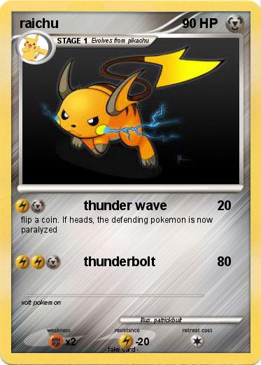 Pokemon raichu