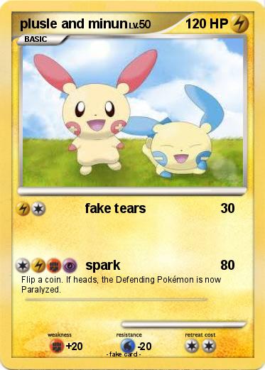 Pokemon plusle and minun