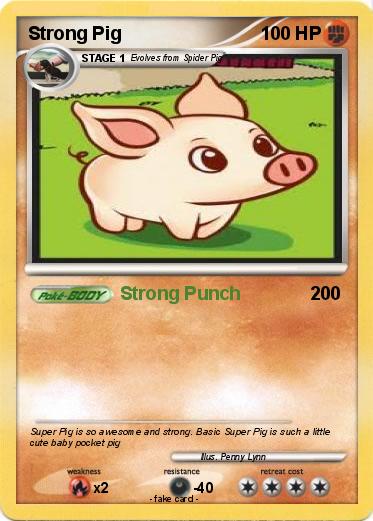 Pokemon Strong Pig