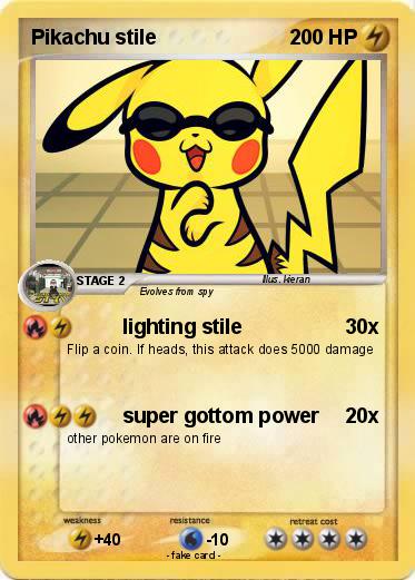 Pokemon Pikachu stile