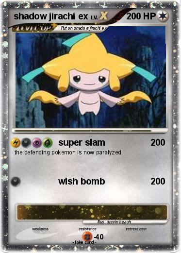 Pokemon shadow jirachi ex
