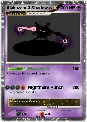 Pokemon Alakazam-3 Shadow