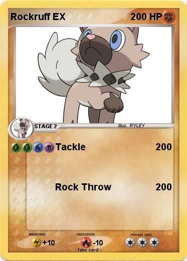 Pokemon Rockruff EX