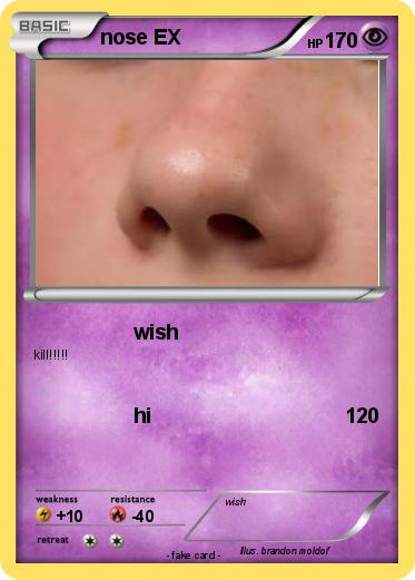 Pokemon nose EX