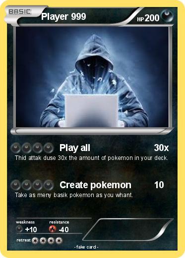 Pokemon Player 999