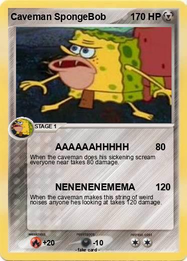 Pokemon Caveman SpongeBob
