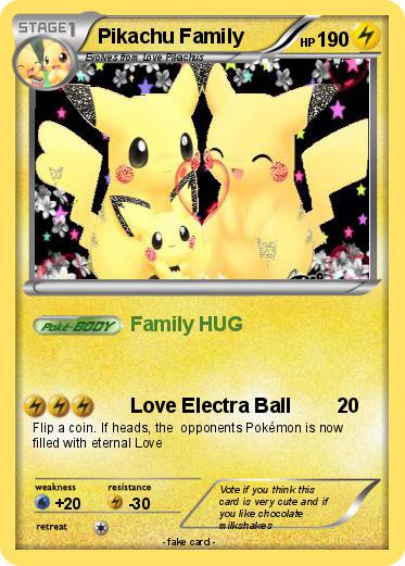 Pokemon Pikachu Family