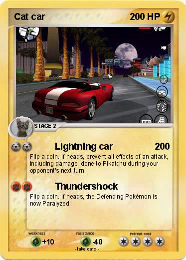 Pokemon Cat car