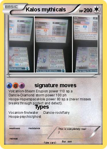 Pokemon Kalos mythicals