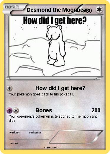 Pokemon Desmond the Moonbear