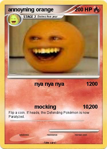 Pokemon annoyning orange
