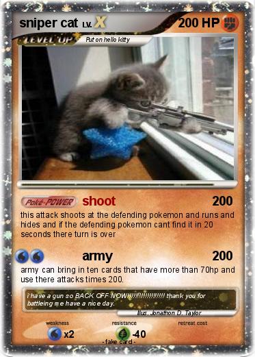 Pokemon sniper cat