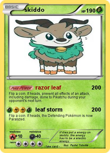 Pokemon skiddo
