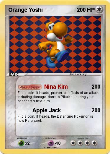 Pokemon Orange Yoshi
