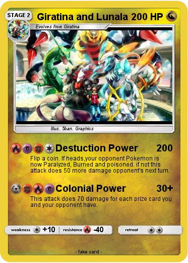 Pokemon Giratina and Lunala